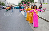USA, California, SAN FRANCISCO, Asian Festival, flower dancers in parade, US4213JPL