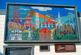USA, California, SAN FRANCISCO, Fisherman's Wharf, mural at Scoma's restaurant, US4151JPL