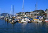 USA, California, SAN FRANCISCO, Fishermans Wharf, Pier 39, waterfront and marina, US3474JPL