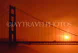 USA, California, SAN FRANCISCO, Golden Gate Bridge and sunset, US33192JPL