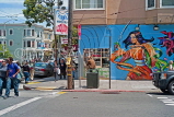 USA, California, SAN FRANCISCO, Haight & Asbury streets, and wall mural, US4177JPL