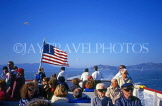 USA, California, SAN FRANCISCO, San Francisco Bay, tourists in sightseeing boat, US3922JPL