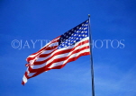 USA, California, SAN FRANCISCO, US flag against blue sky, US3471JPL