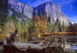 USA, California, Yosemite National Park, El Capitain peak and Merced River, US268JPL
