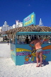 USA, Florida, MIAMI, South Beach, beach bar and Art Deco buildings, MIA826JPL