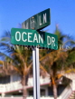 USA, Florida, MIAMI, South Beach, street sign, Ocean Drive, MIA679JPL