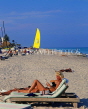USA, Florida, MIAMI, South Beach, sunbather and sailboat, MIA623JPL