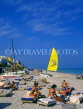 USA, Florida, MIAMI, South Beach, sunbathers and sailboat, MIA626JPL