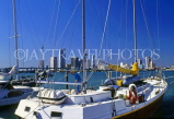 USA, Florida, MIAMI, yacht and Downtown skyline, MIA927JPL