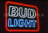 USA, Illinois, CHICAGO, Bud Light beer, neon sign, US3463JPL