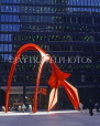USA, Illinois, CHICAGO, Downtown, Flamingo sculpture, by Calder, CHI643JPL