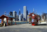 USA, Illinois, CHICAGO, skyline view from Navy Pier, US2783JPL