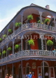 USA, Louisiana, NEW ORLEANS, French Quarter, architecture, ironwork balconies of Royal Cafe, LOU131JPL