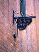 USA, Massachusetts, BOSTON, Beacon Hill, wrought iron Dr Hyde sign, BOS186JPL