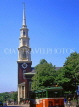USA, Massachusetts, BOSTON, Park Street Church and Old Town trolley, BOS262JPL