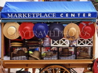USA, Massachusetts, BOSTON, Quincy Marketplace Centre, hat stall, BOS254JPL