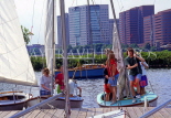 USA, Massachusetts, BOSTON, boating on Charles River, BOS110JPL
