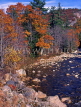 USA, New England, NEW HAMPSHIRE, autumn scenery and river, US3410JPL