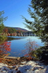USA, New England, NEW HAMPSHIRE, lake scenery in autumn, near Peterborough, US4358JPL