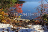 USA, New England, NEW HAMPSHIRE, lake scenery in autumn, near Peterborough, US4361JPL