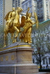 USA, New York, MANHATTAN, Grand Army Plaza, General Sheran statue, US2847JPL