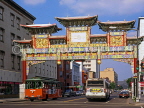 USA, WASHINGTON DC, Chinatown, Friendship Arch gateway, WAS350JPL