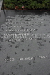 USA, WASHINGTON DC, Korean War Veterans Memorial, inscription, US4716JPL
