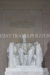 USA, WASHINGTON DC, Lincoln Memorial, Abraham Lincoln statue, US4698JPL