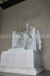 USA, WASHINGTON DC, Lincoln Memorial, Abraham Lincoln statue, US4699JPL