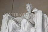 USA, WASHINGTON DC, Lincoln Memorial, Abraham Lincoln statue, US4700JPL