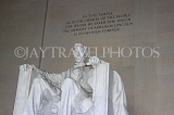 USA, WASHINGTON DC, Lincoln Memorial, Abraham Lincoln statue, US4701JPL