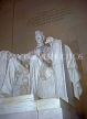USA, WASHINGTON DC, Lincoln Memorial, Abraham Lincon statue, WAS338JPL