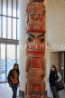 USA, WASHINGTON DC, National Museum of the American Indian, Totem pole, tourists, US4726JPL