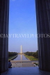 USA, WASHINGTON DC, Washington Monument and Reflecting Pool, view from Lincoln Memorial, US4000JPL