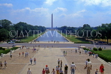 USA, WASHINGTON DC, Washington Monument and Reflecting Pool, view from Lincoln Memorial, US4006JPL