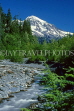 USA, Washington, Mount Rainer and stream, US4030JPL