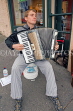 USA, Washington, SEATTLE, Pike Street Farmers Market, entertainer playing Accordian, US4257JPL