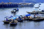 VIETNAM, Halong Bay, Cat Ba Island, fishing boats, VT496JPL