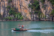 VIETNAM, Halong Bay, traditional fishing boat, VT1802JPL
