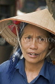 VIETNAM, Hanoi, vendor wearing conical hat, VT594JPL