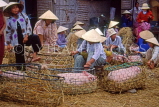 VIETNAM, Hoi An, pig market scene, vendor, VT360JPL