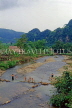 VIETNAM, Son La province, river scene and children bathing, VT647JPL