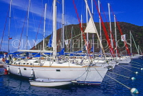 VIRGIN ISLANDS (British), Sopers Hole, yachts in marina, CAR1334JPL