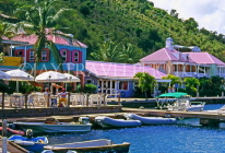 VIRGIN ISLANDS (British), Tortola, Sopers Hole, Pussers Landing waterfront, BVI1185JPL