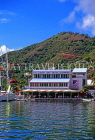VIRGIN ISLANDS (British), Tortola, Village Cay and waterfront restaurant, CAR1337JPL
