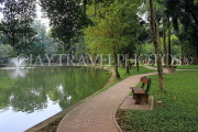 Vietnam, HANOI, Botanical Garden, and lake scene, VT1664JPL