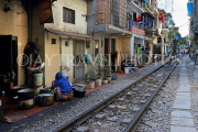 Vietnam, HANOI, Old Quarter, Train Street, VT1121JPL