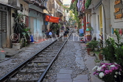 Vietnam, HANOI, Old Quarter, Train Street, VT1132JPL