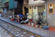Vietnam, HANOI, Old Quarter, Train Street, VT1137JPL
