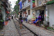 Vietnam, HANOI, Old Quarter, Train Street, VT1138JPL